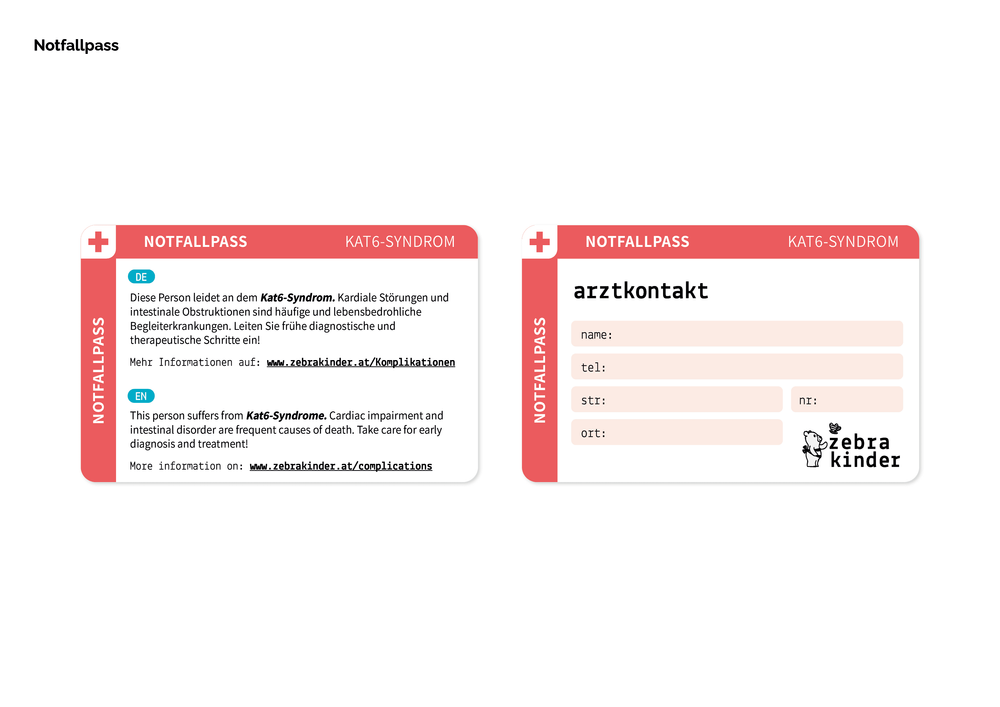 Notfallpass-Design